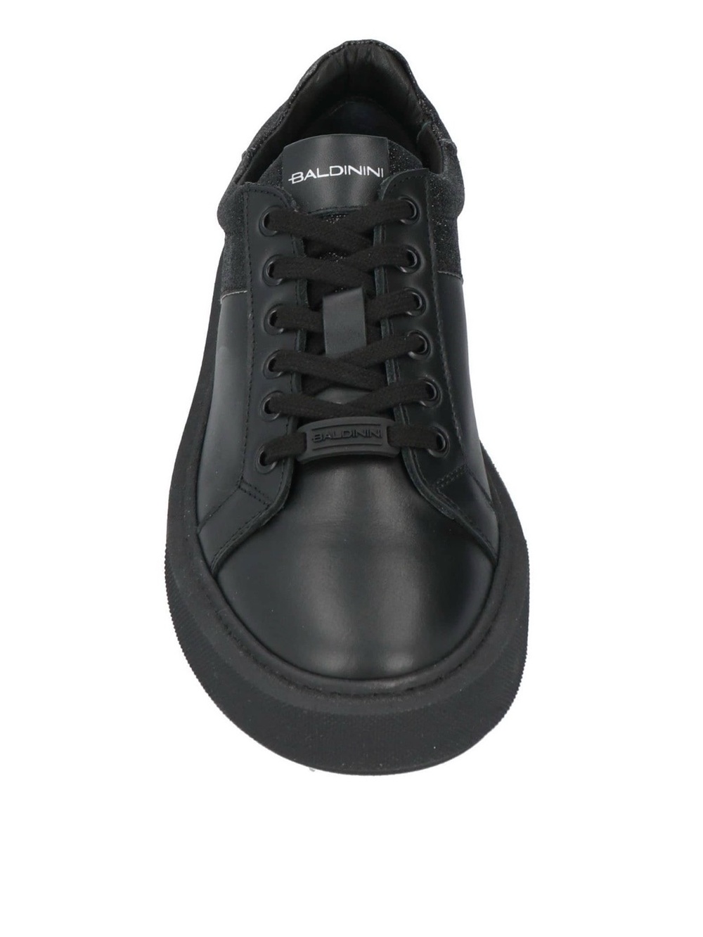 Baldinini Black Leather Women's Low-Top Sneaker